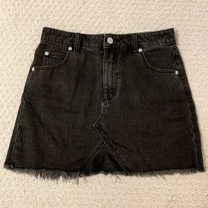 Rolla’s Black Denim Mini Skirt